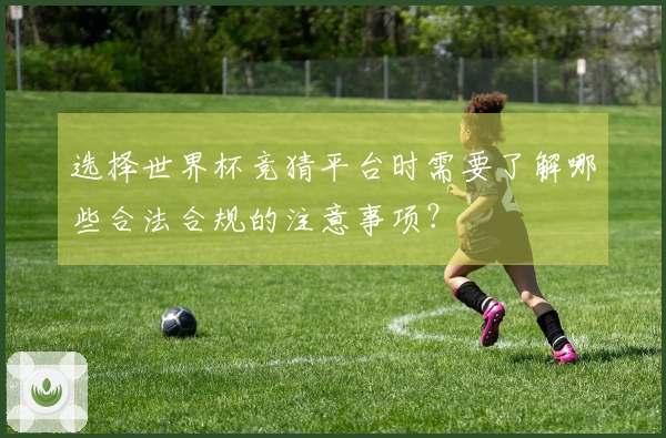 选择世界杯竞猜平台时需要了解哪些合法合规的注意事项？